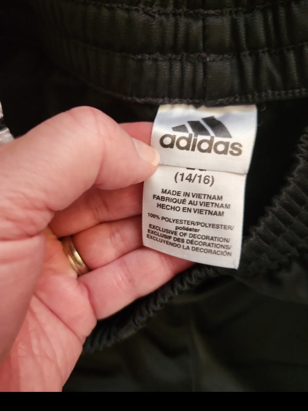 Adidas Tricot 3-Stripes track pants youth xl 14/16 joggers - Picture 3 of 4